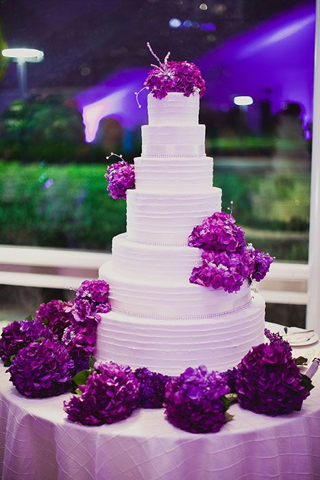 Purple Wedding Cake