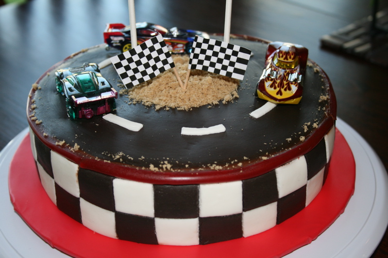 Race Car Birthday Cake.