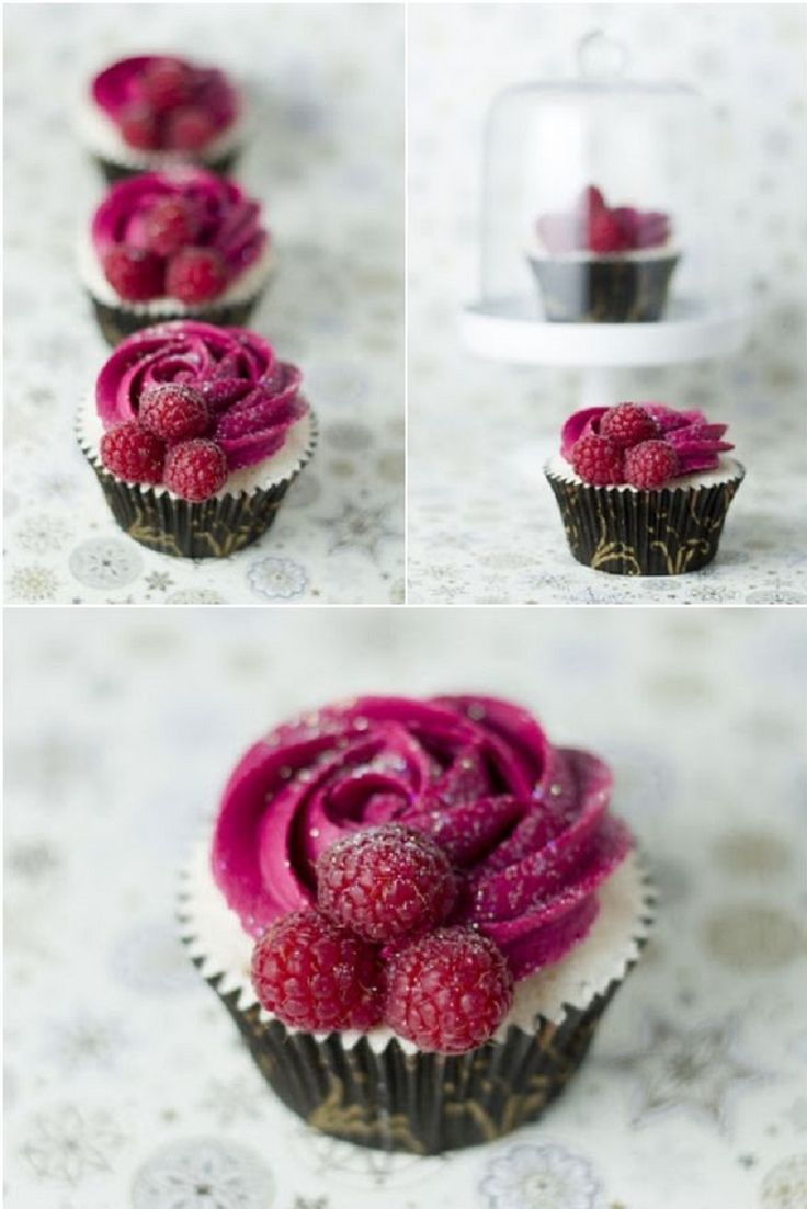 Raspberry Champagne Cupcakes