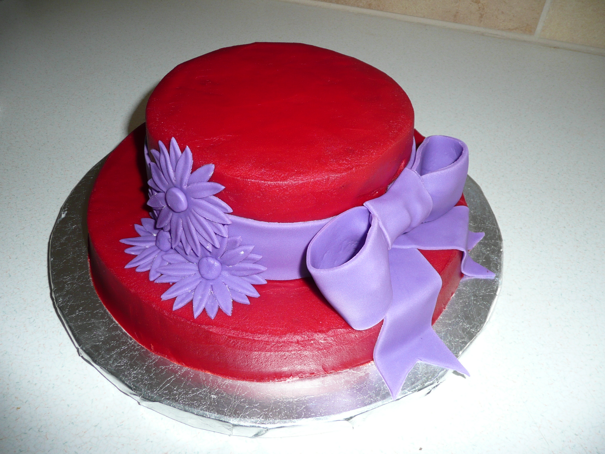 Red Hat Society Birthday Cake