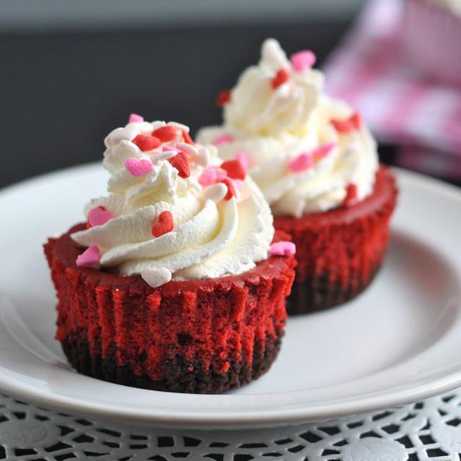 Red Velvet Mini Cheesecakes