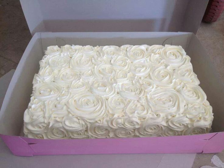 Rose Sheet Cake