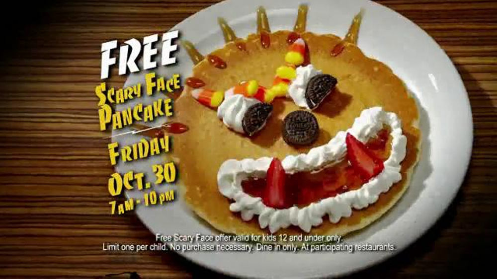 Scary Face Ihop Free Pancakes