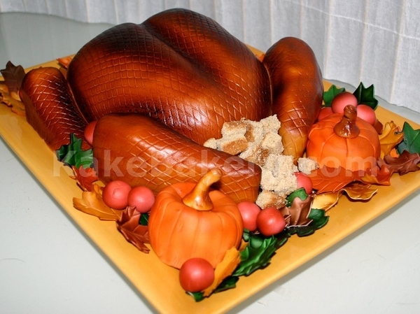 Thanksgiving Turkey Cake