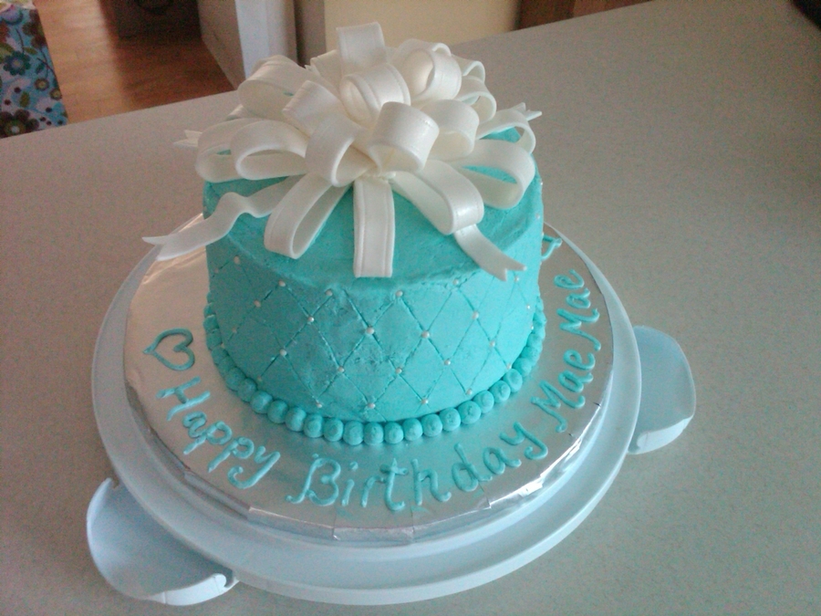 Tiffany Blue Birthday Cake