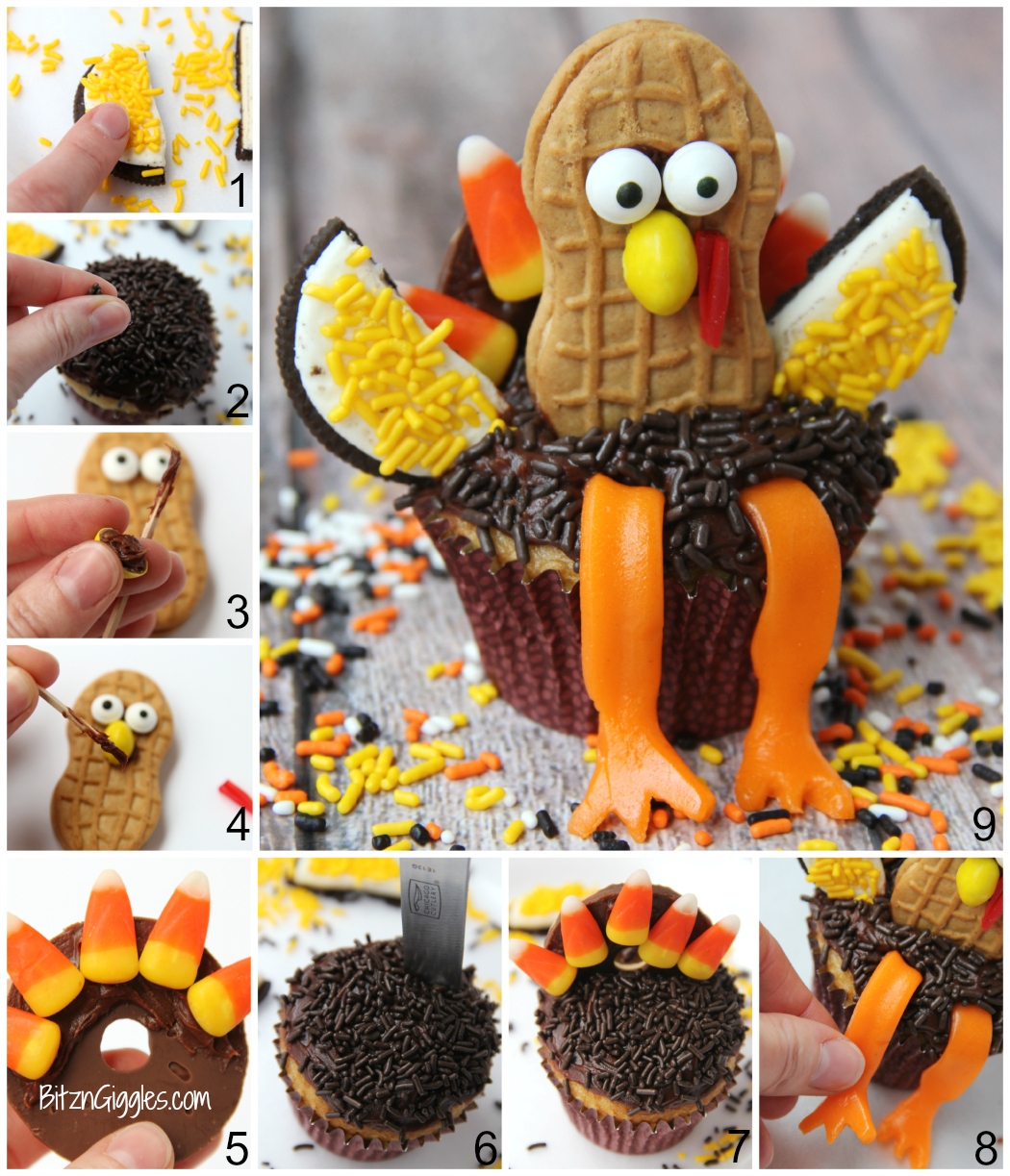Tom Turkey Cupcakes Tom Turkey Cupcakes