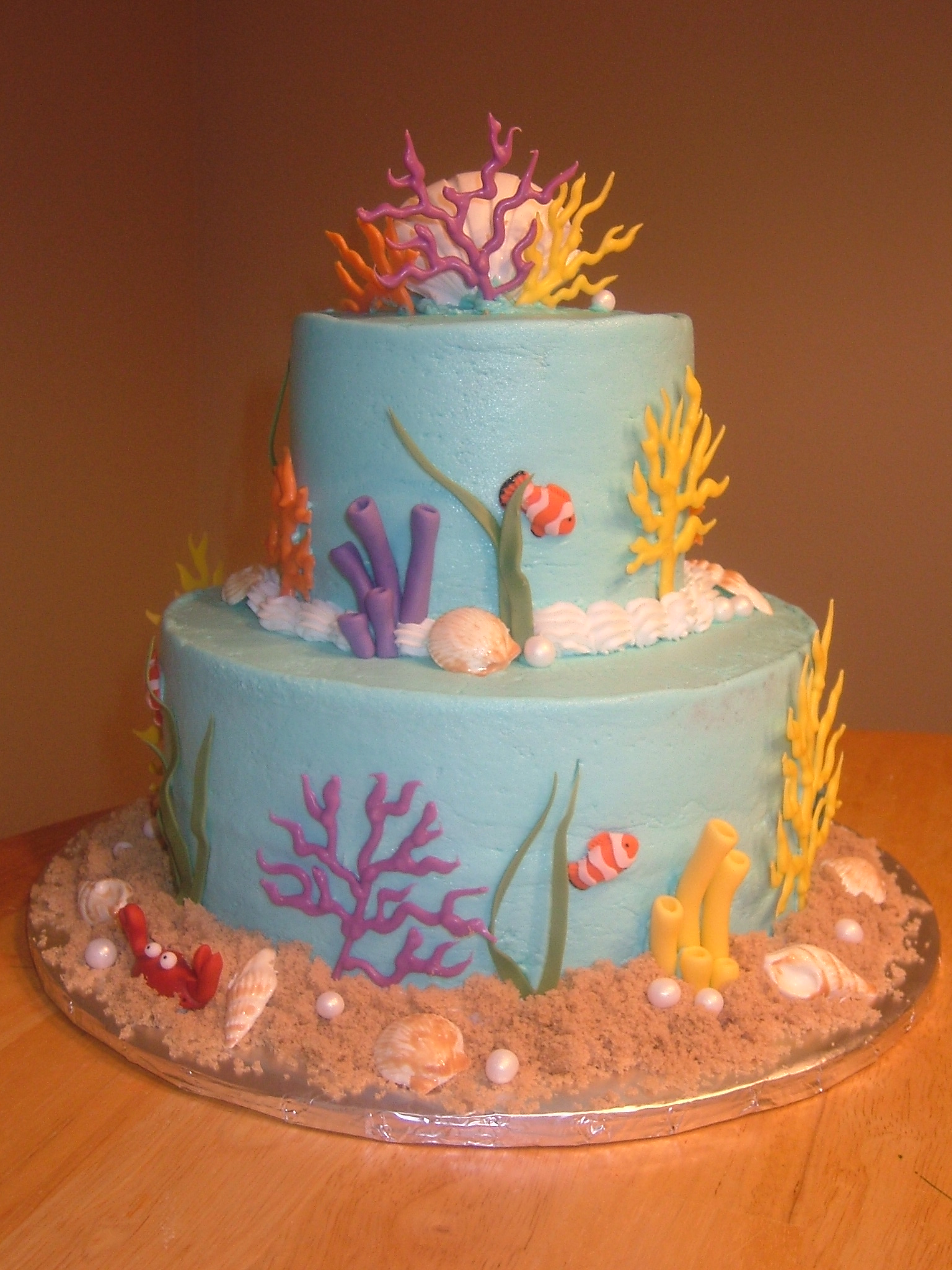 Under the Sea Themed Baby Shower Cake