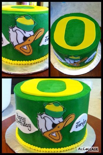 University of Oregon Birthday Cake