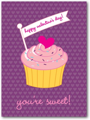 Valentine's Day Cupcake Card Valentine's Day Cupcake Card