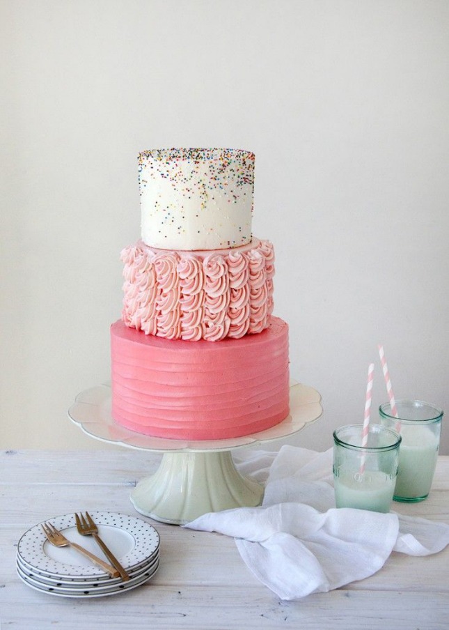 Wedding Cake Pink Sprinkles
