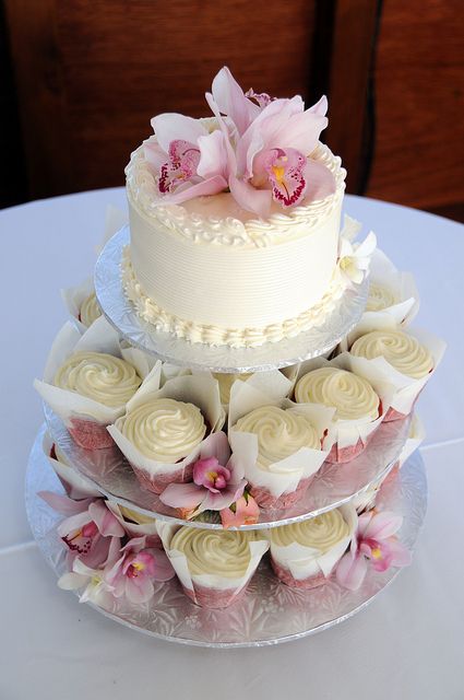 Wedding Cupcake Tower Cake