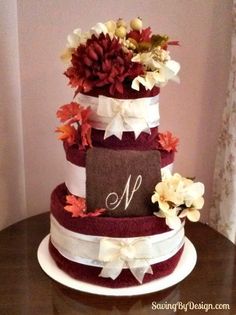 Wedding Shower Gift Towel Cake