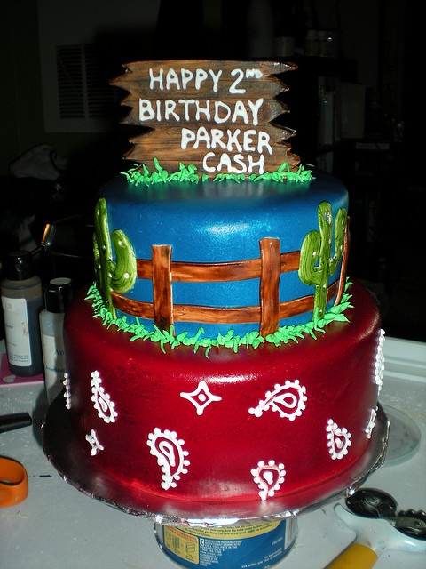 Western Birthday Cake