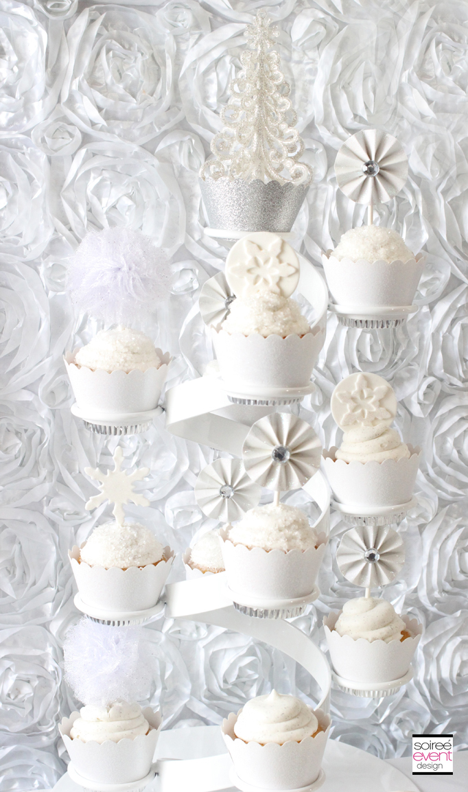 Winter Bridal Shower Cupcakes