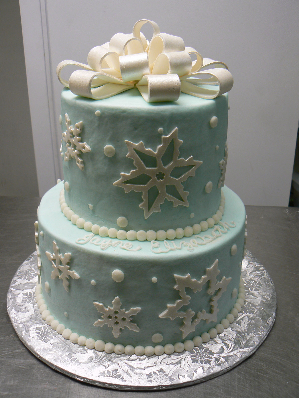 Winter Themed Birthday Cake Winter Themed Birthday Cake