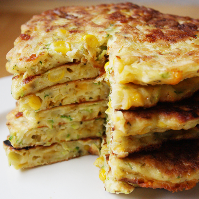 Zucchini and Corn Pancakes