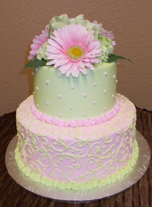 2 Tier Bridal Shower Cake 2 Tier Bridal Shower Cake