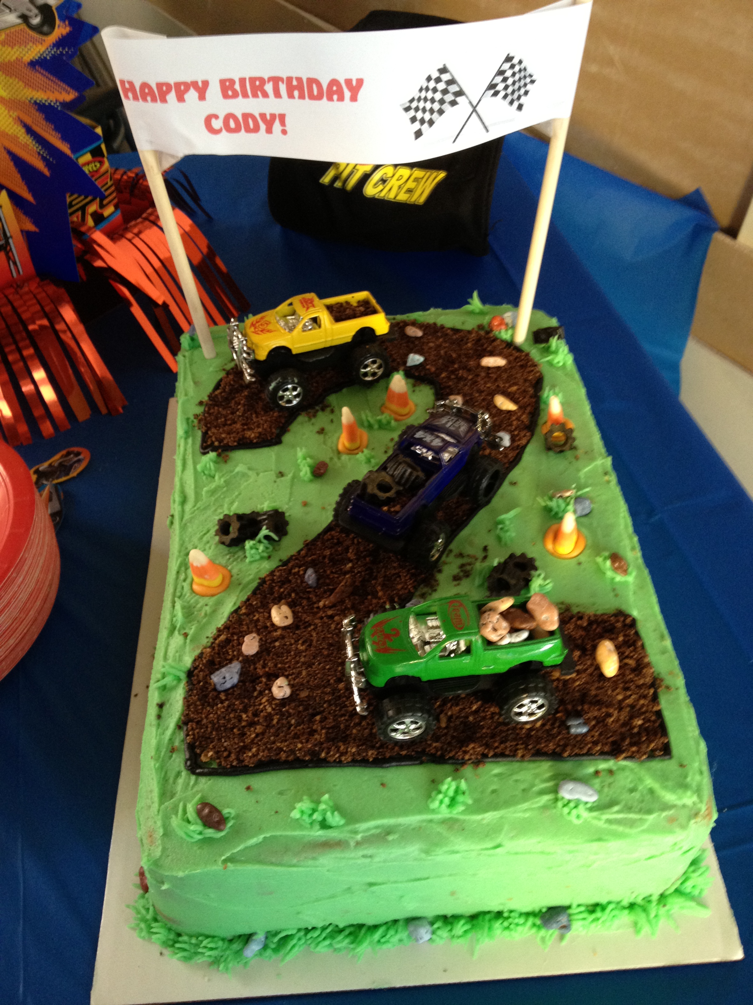 2 Year Old Birthday Truck Cake