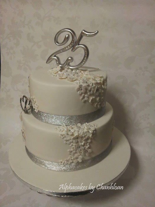25th Anniversary Cake 25th Anniversary Cake