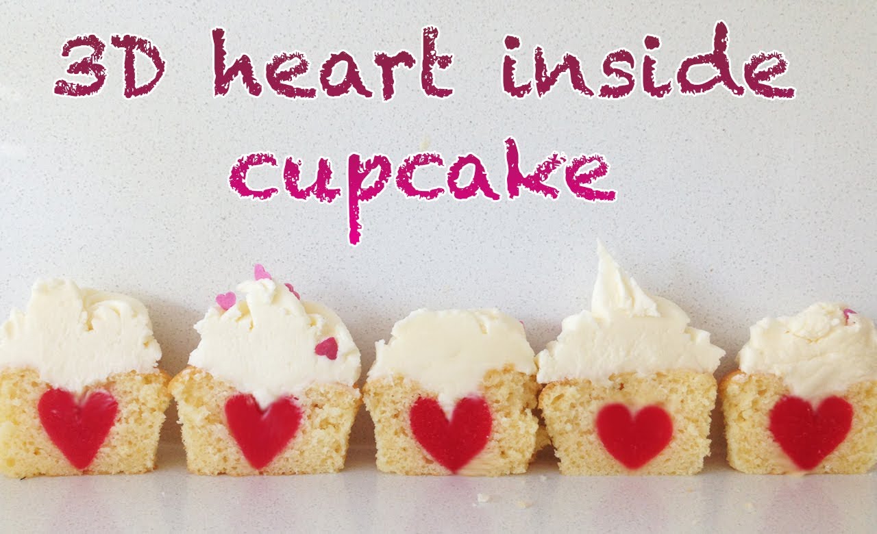 3D Cupcake Heart Inside 3D Cupcake Heart Inside