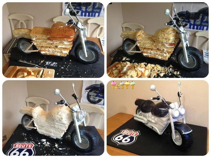 3D Motorcycle Cake Tutorial