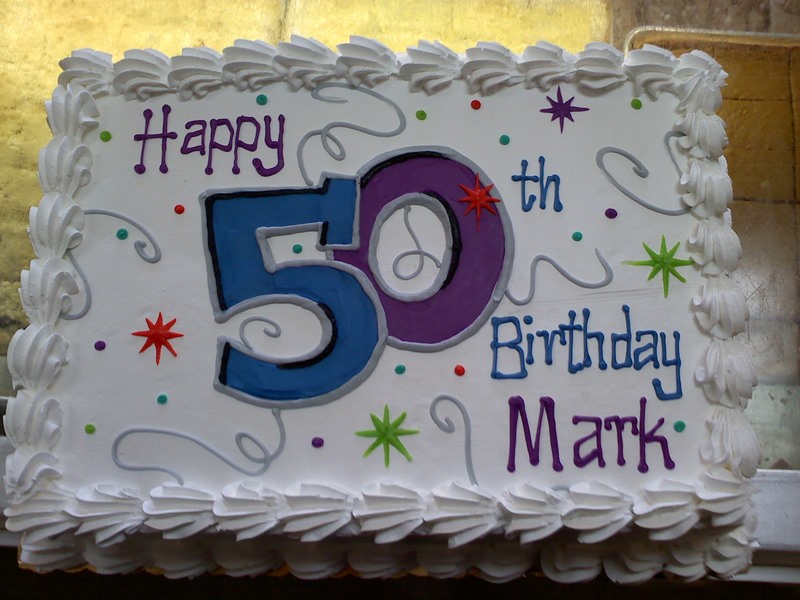 50th Birthdays Sheets Cakes Idea