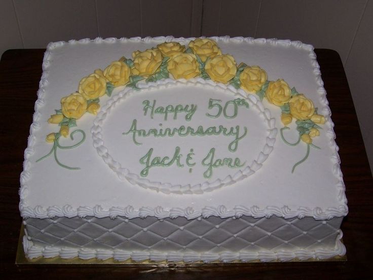 50th Wedding Anniversary Cake Buttercream