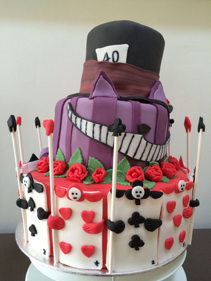 Alice in Wonderland Top Hat Cake