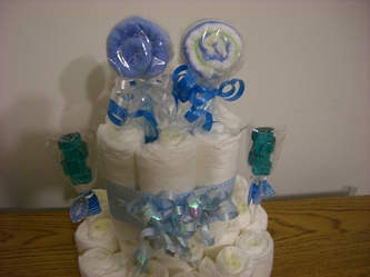 Baby Boy Diaper Cake