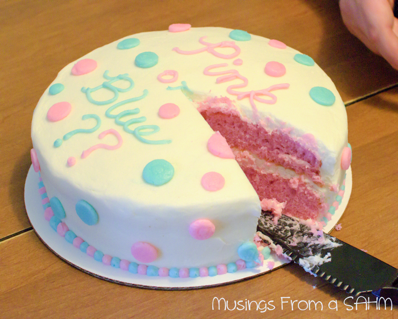 Baby Gender Reveal Cake