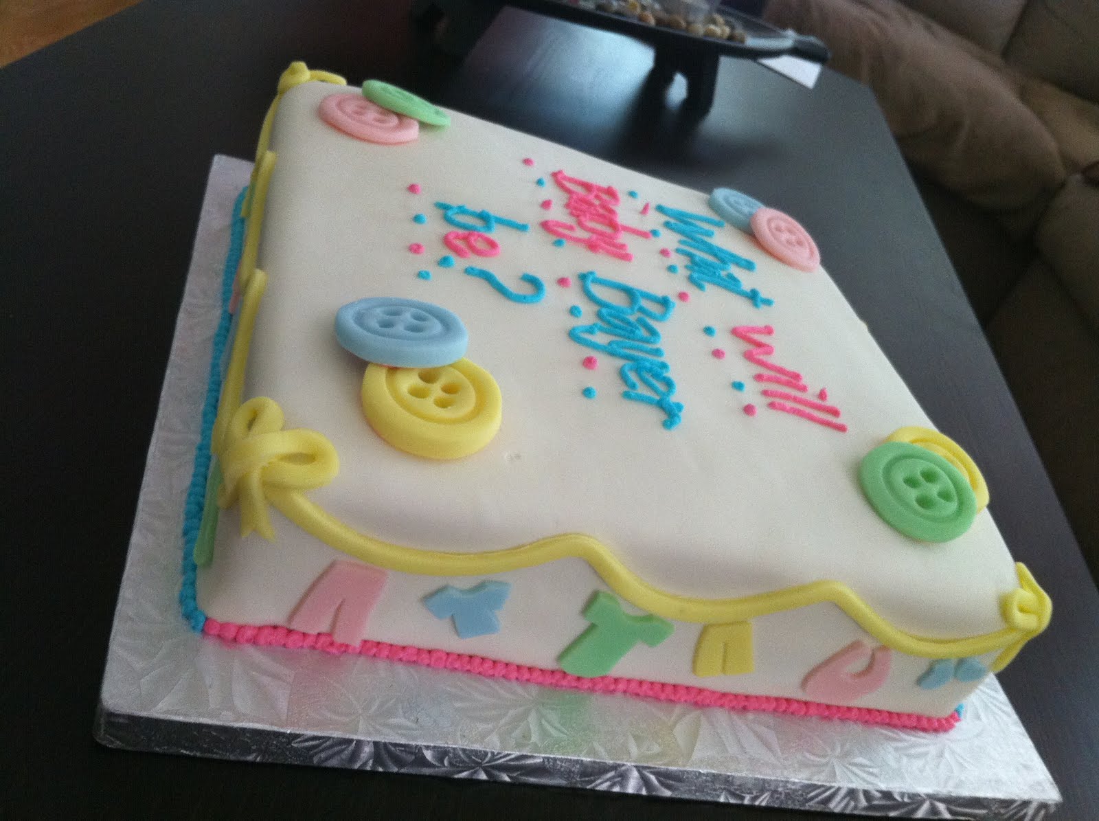 Baby Gender Reveal Cake