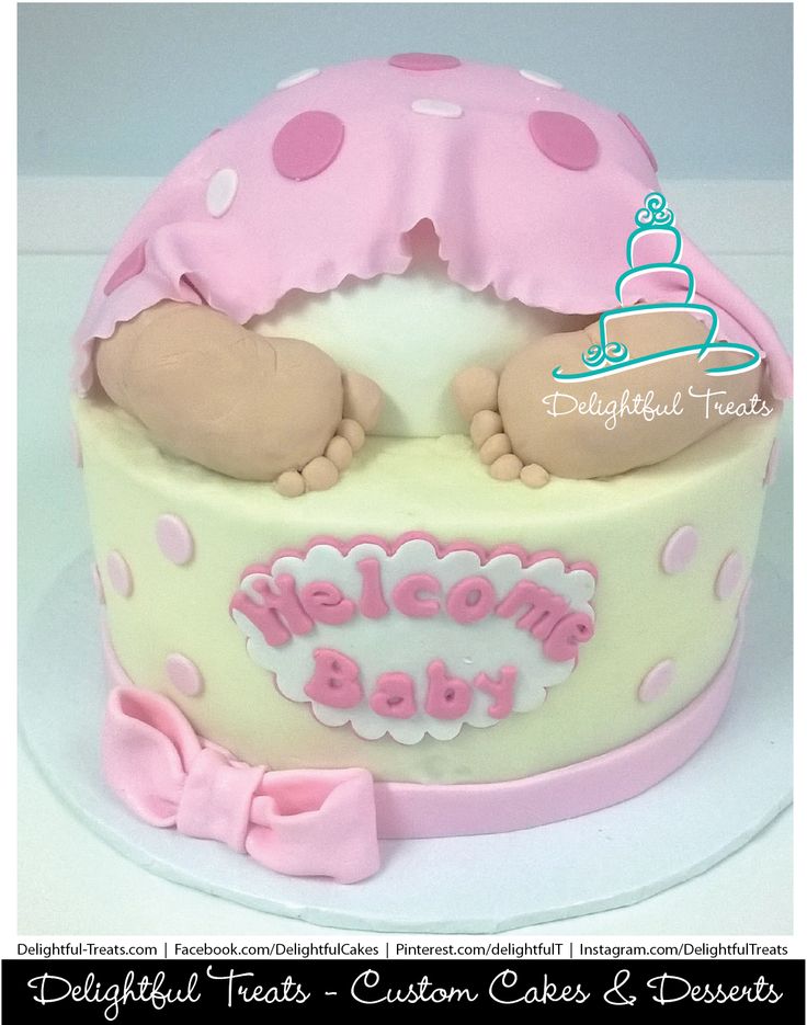 Baby Shower Fondant Cake