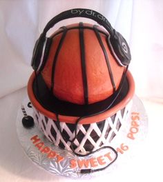 Basketball Sweet 16 Birthday Cake