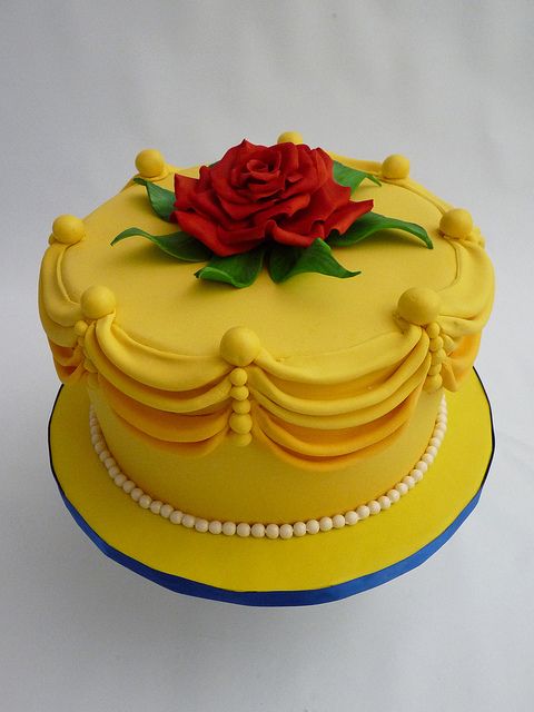 Belle Beauty and the Beast Cake