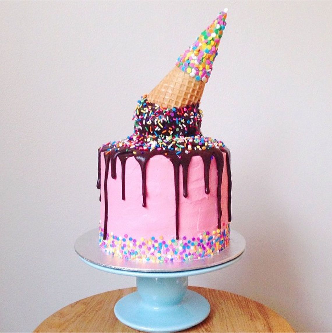 Birthday Cake Ice Cream Cones