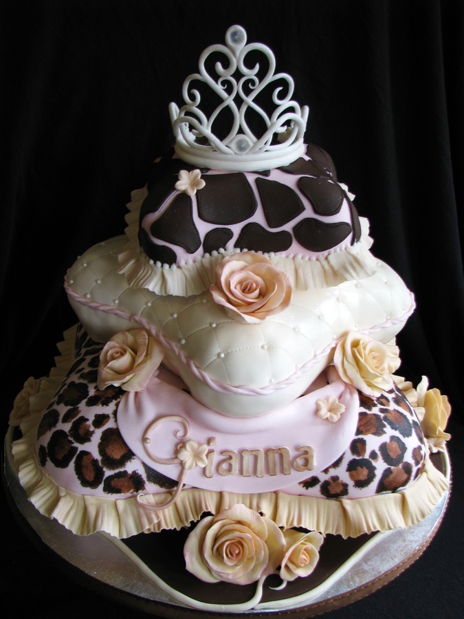 Birthday Cake with Animal Print Birthday Cake with Animal Print