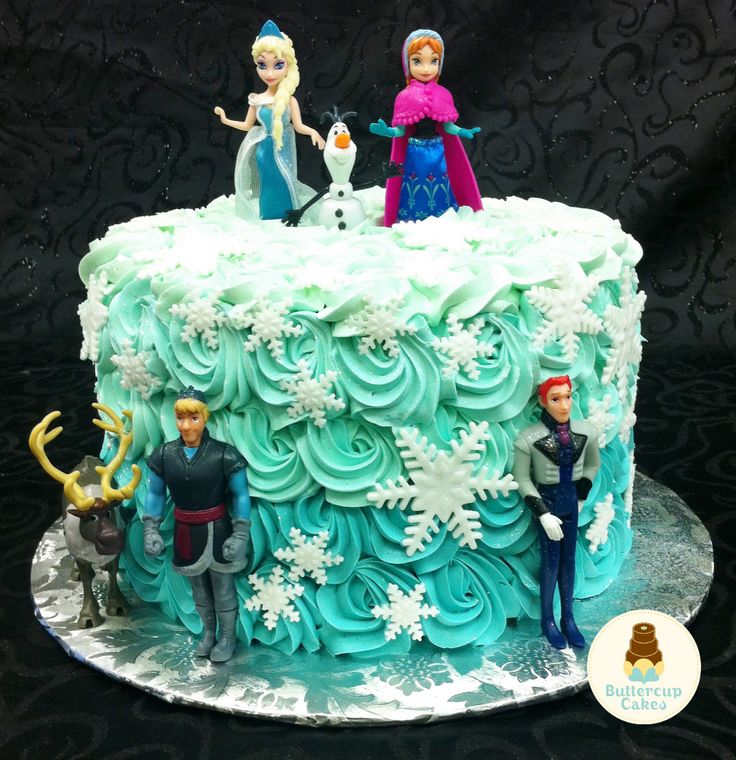 Birthday Cake with Frozen Characters