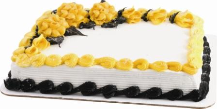 Black and Gold Sheets Cakes