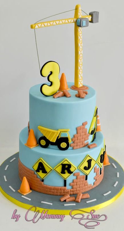 Boy Construction Birthday Cake Boy Construction Birthday Cake