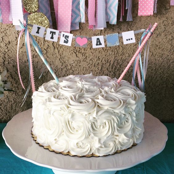 Cake Gender Reveal Banners Cake Gender Reveal Banners