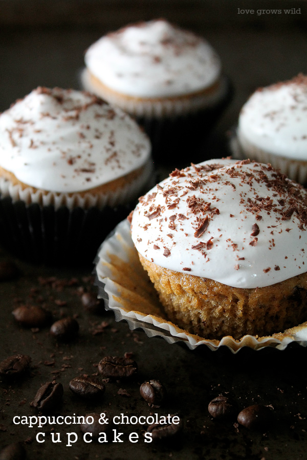 Cappuccino and Chocolate Cupcakes