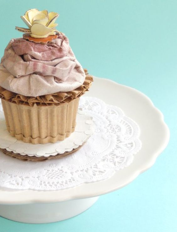 Cardboard Cupcake