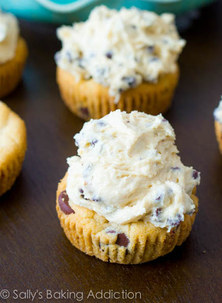 Chocolate Chip Cookie Dough Cupcakes