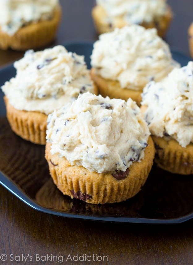 Chocolate Chip Cookie Dough Cupcakes