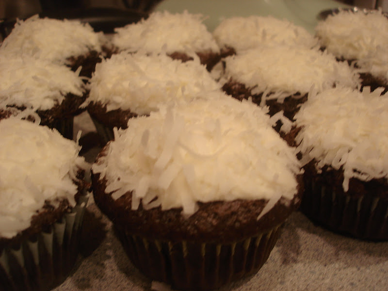 Chocolate Coconut Cupcakes