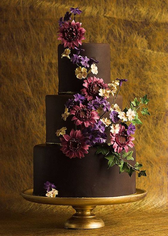 Chocolate Wedding Cake Flower