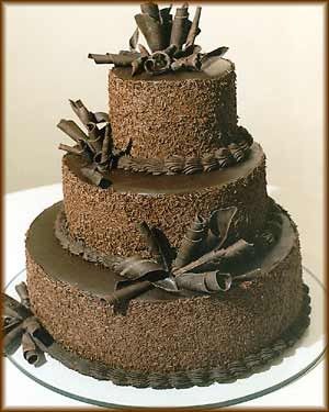 Chocolate Wedding Cake Idea