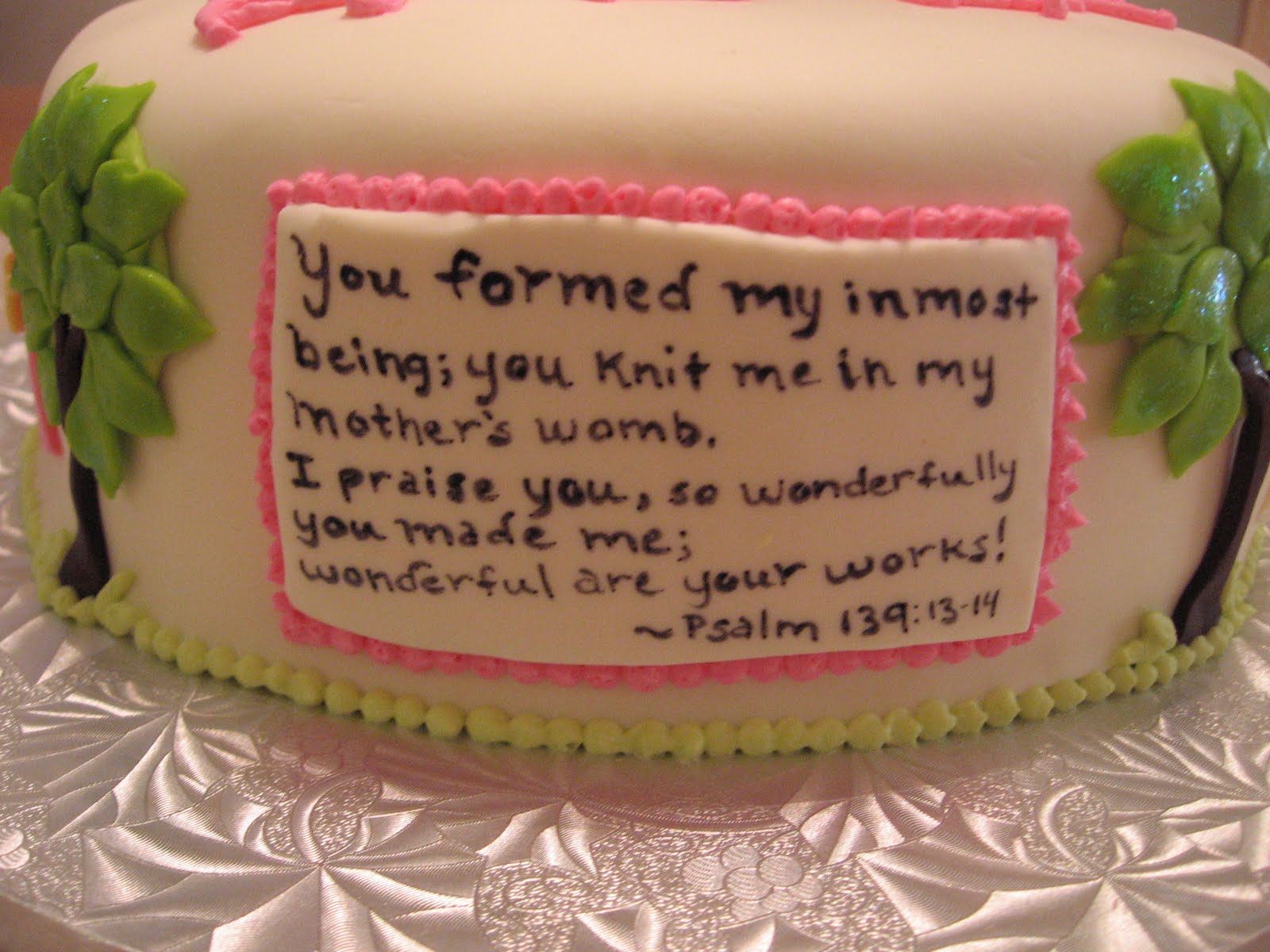 Christian Baby Shower Cake