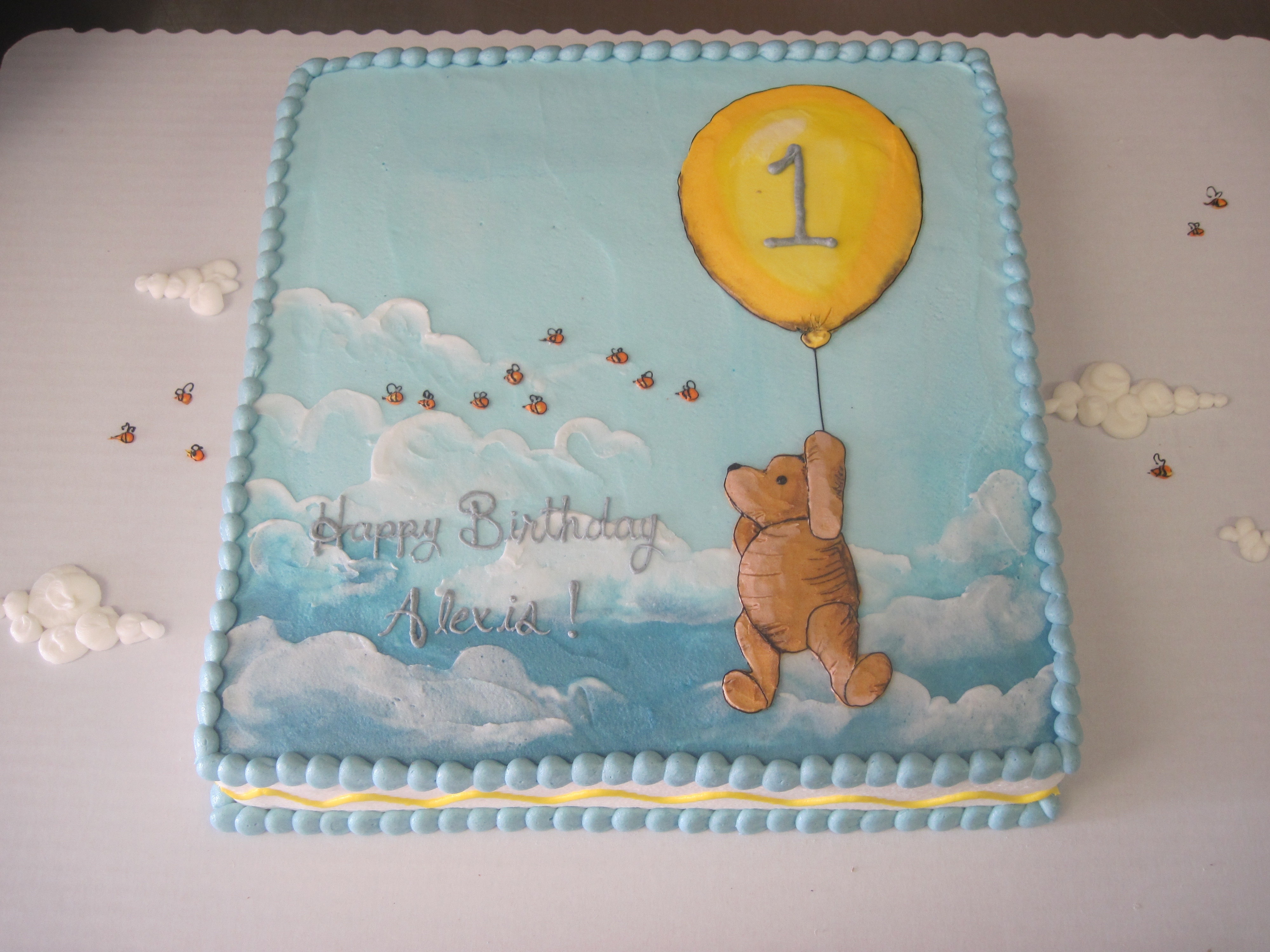 Classic Winnie the Pooh Book Cake Classic Winnie the Pooh Book Cake