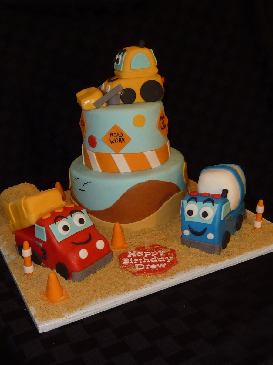 Construction Birthday Party Cake Construction Birthday Party Cake